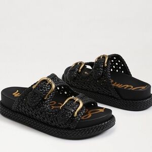 LIKE NEW | SAM EDELMAN | Reid Buckle Slide Footbed Sandal